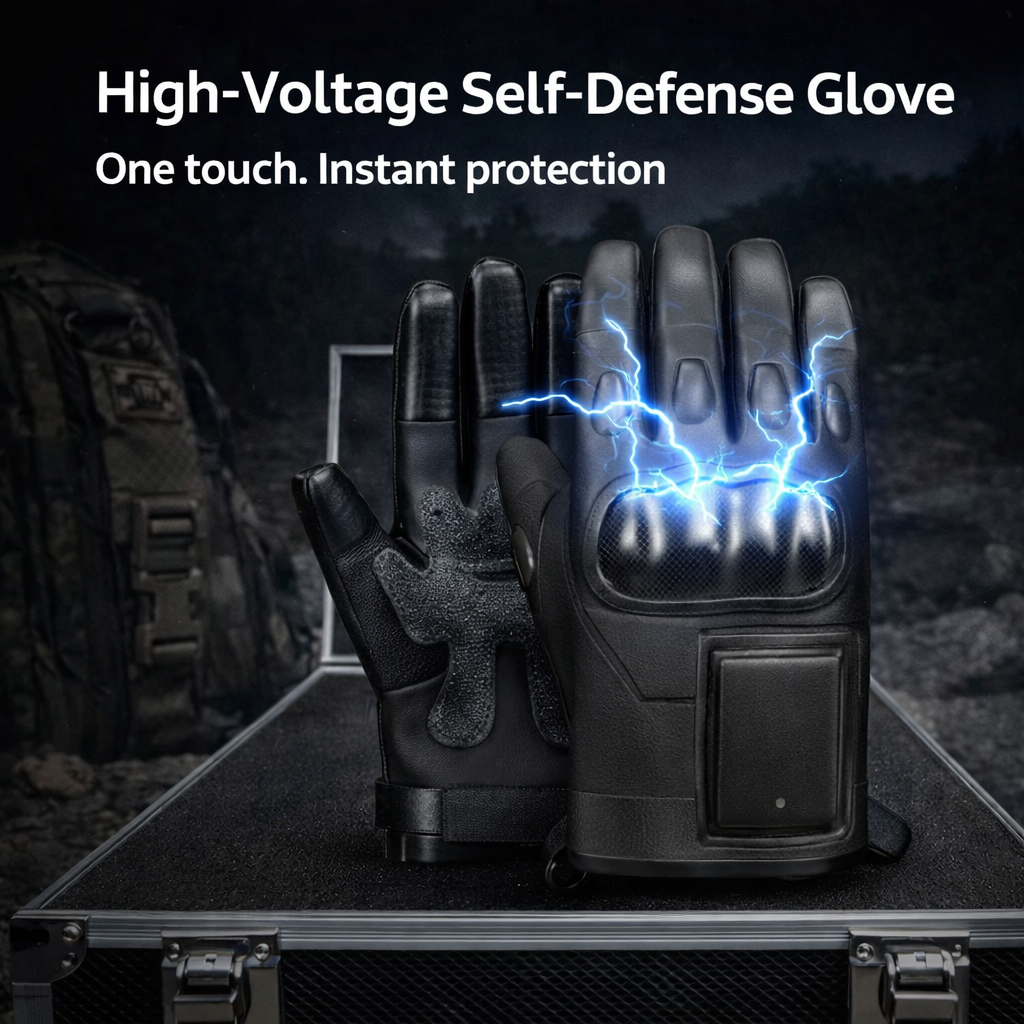 Tactical StunGuard Pro High‑Voltage Self‑Defense Glove One touch. Instant protection